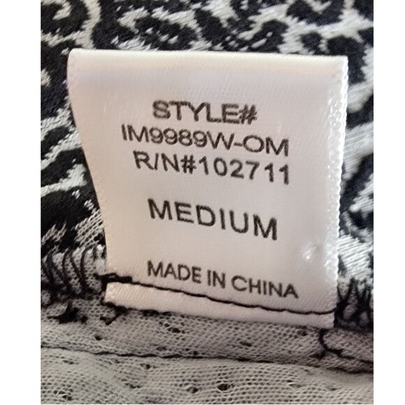 Olivia Moon Black and White Patterned Blazer, Womens Size Medium - Picture 7 of 7